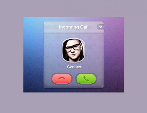 Cool Incoming Call Mini Widget PSD widget web unique ui elements ui stylish red quality psd phone original new name modern mini interface incoming call widget incoming call hi-res HD green fresh free download free elements download detailed design creative clean call avatar   