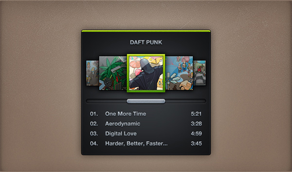 Mini Spotify Dark  Music Widget ui elements spotify widget spotify playlist music mini free download free dark album   