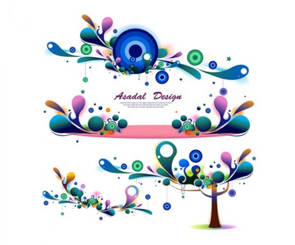 Lovely Asadal Design Drops Vector Background Set web vector unique stylish quality pink original illustrator high quality green graphic fresh free download free Drops download design creative colorful blue background asadal abstract tree abstract   