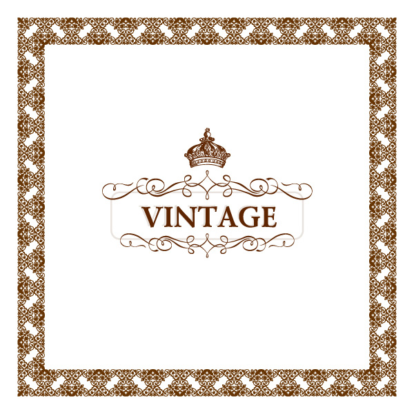 Decorative Vintage Vector Frame vintage frame vintage vector free download free frame flourish decorative decoration crown background   