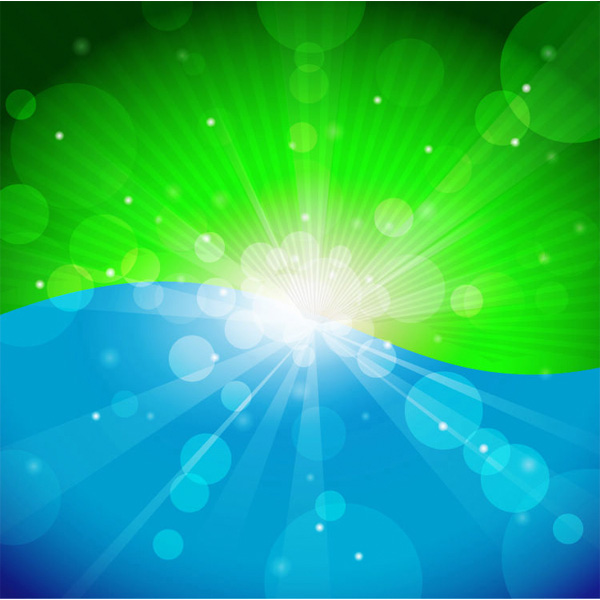 Summer Sea Bokeh Abstract Vector Background web wave background wave vector unique ui elements sun summer stylish rays radial quality original new lines lights interface illustrator high quality hi-res HD green wave green graphic fresh free download free eps elements download detailed design creative bokeh blue wave blue background abstract   