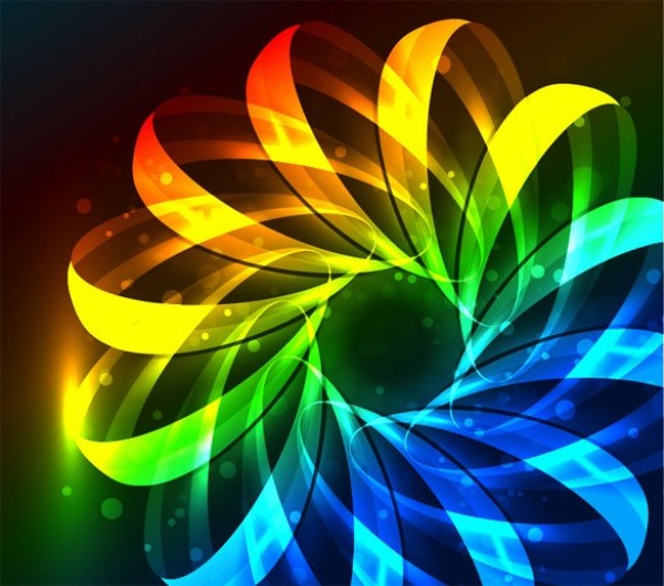 Colorful Pinwheel Abstract Vector Background yellow wheel web vector unique stylish red quality pinwheel original illustrator high quality green graphic fresh free download free eps download design creative colors blue background abstract   