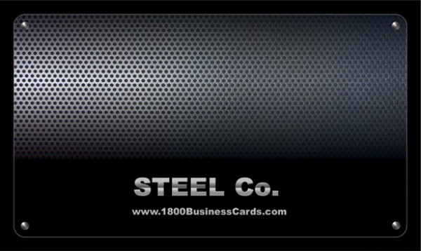 Modern Dark Steel Business Card Template PSD web unique ui elements ui texture template stylish steel texture steel quality psd original new modern metal interface hi-res HD grill grate fresh free download free elements download detailed design dark creative corporate clean card business card   