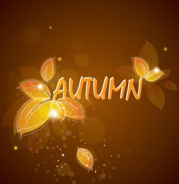 Glowing Autumn Leaves Vector Background web vector unique ultimate tones stylish rust quality original orange new modern lights leaves leaf illustrator high quality high detail hi-res HD graphic gold glowing fresh free download free download detailed design creative brown background autumn   