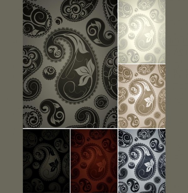 Luxurious Paisley Floral Vector Pattern Backgrounds web vintage vector unique stylish quality pattern paisley pattern paisley original luxury illustrator high quality graphic fresh free download free floral elegant download design creative background   
