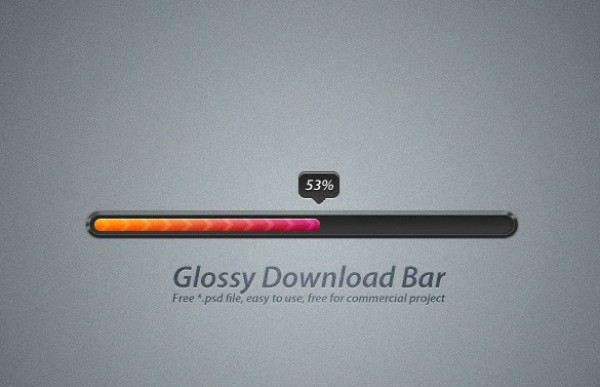 Glossy Progress Bar with Tooltip Percent PSD web upload unique ui elements ui tooltip stylish quality psd progress bar original new modern interface hi-res HD fresh free download free elements download bar download detailed design creative clean   