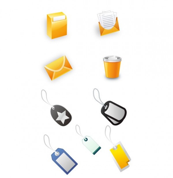 9 Office Icons & Labels Vector Set yellow web vector unique ui elements trash stylish string sales tag recycle bin quality plans original office new mail letters labels interface inbox illustrator icons high quality hi-res HD graphic garbage bin fresh free download free envelopes elements download detailed design creative chain   