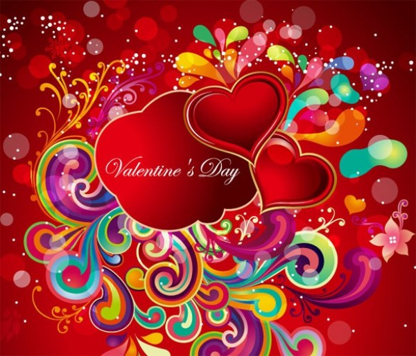 Valentine's Abstract Colorful Background web vector valentines unique ui elements stylish red quality original new interface illustrator high quality hi-res hearts HD graphic fresh free download free floral eps elements download detailed design creative colorful celebration card balloon background art abstract   
