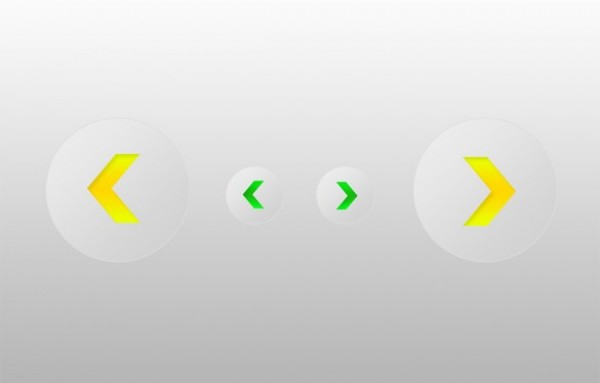 Forward/Back Arrow Buttons Set PSD yellow web unique ui elements ui transparent stylish set round quality psd original new modern interface hi-res HD green fresh free download free forward elements download detailed design creative clean buttons back arrow   