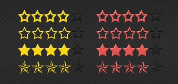 Review & Rating Star System Set PSD yellow web unique ui elements ui system stylish stars star rating star set review red rating rate quality psd original new modern interface hi-res HD fresh free download free elements download detailed design creative clean   