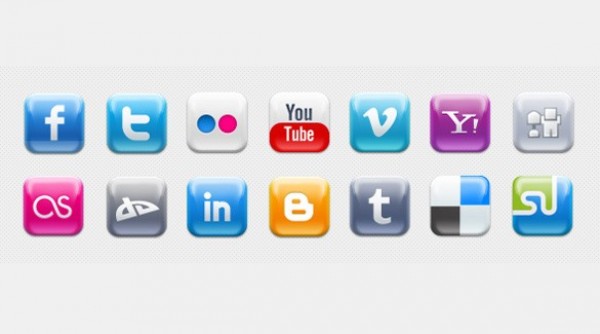 14 Smooth Stylish Social Media Icons Set PSD web unique ui elements ui stylish social set quality psd original new networking modern media interface icons hi-res HD fresh free download free elements download detailed design creative clean bookmarking   