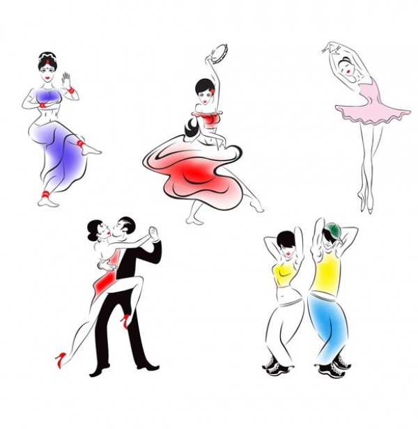 People Dance Forms Vector Sketches web vector unique Tango stylish spanish quality people dancing original oriental new illustrator hip hop high quality graphic fresh free download free download design dancing dance styles dance forms dance creative ballet   