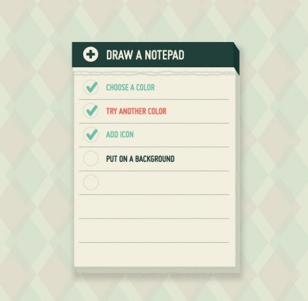 Custom Notepad Checklist UI Vector Element web vector unique ui elements task list stylish quality original notes notepad new list interface illustrator high quality hi-res HD graphic fresh free download free elements download detailed design creative checklist   