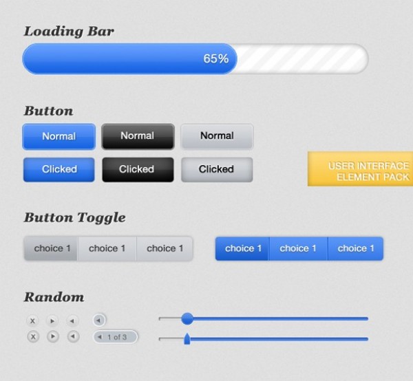 Smooth Clean Web UI Elements Kit PSD web unique ui set ui kit ui elements ui stylish sliders set segmented toggle buttons quality psd original new modern loading progress bar kit interface hi-res HD fresh free download free elements download detailed design creative clean check boxes buttons blue   
