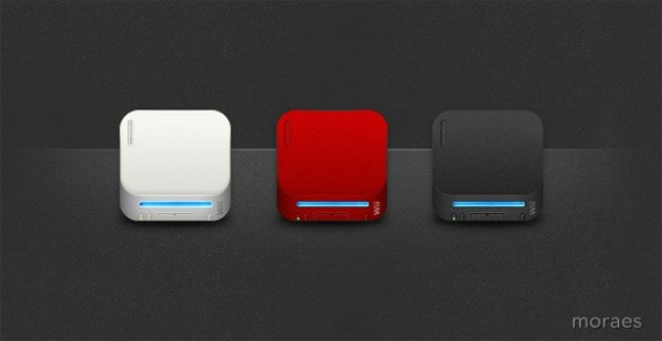3 Colors Wii iOS Style Icons Set PNG wii icons wii white web unique ui elements ui stylish red quality png original new modern ios interface icon ico hi-res HD fresh free download free elements download detailed design creative clean black 3d   