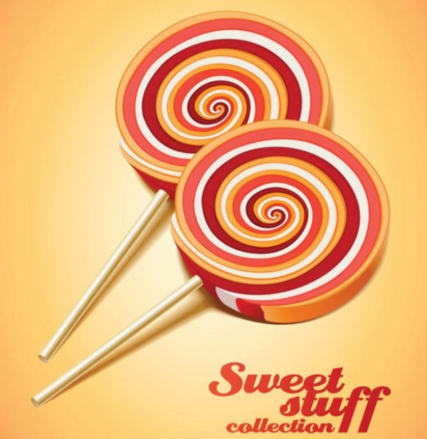 Colorful Swirl Lollipop Candy Vector web vector unique ultimate swirls sweets sucker stylish quality original new lollipop illustrator high quality graphic fresh free download free download dessert design creative colorful candy   