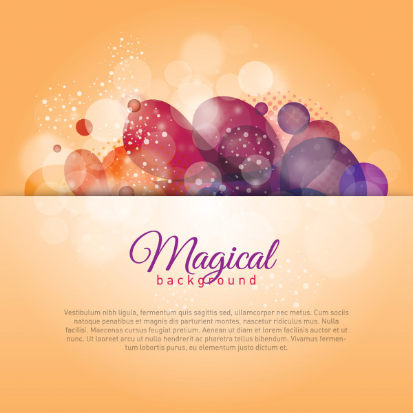 Magical Bubble Shapes Abstract Background vector textarea magical header free download free bubbles background abstract   