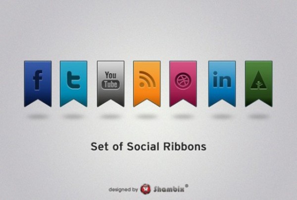 7 Pretty Social Media Ribbons Set PSD web unique ui elements ui stylish social ribbons psd social ribbons social set ribbons quality psd original new networking modern media interface hi-res HD fresh free download free elements download detailed design creative clean bookmarking   