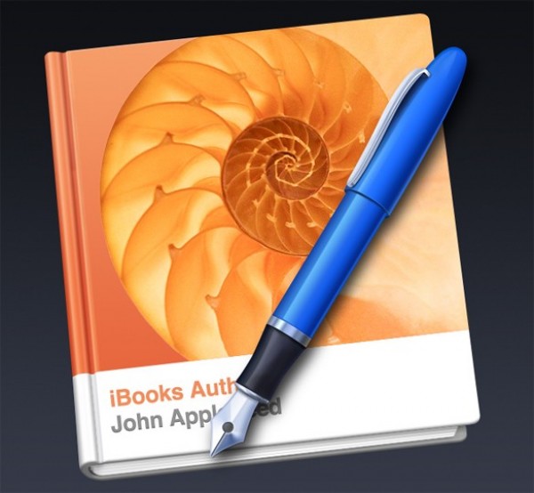 Perfectly Crafted iBooks Author Icon PSD web unique ui elements ui stylish quality psd png pen original new modern interface icon iBooks author icon iBooks hi-res HD fresh free download free elements download detailed design creative clean book author   
