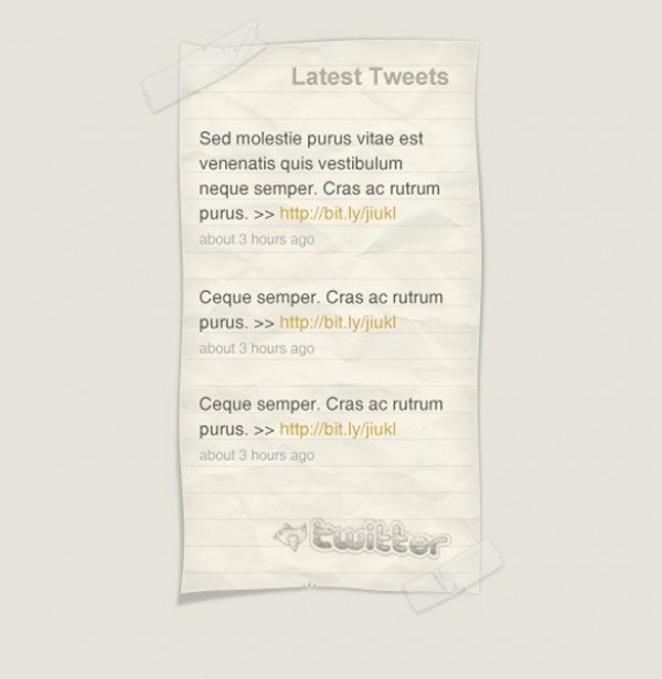 Twitter Latest Tweet Paper Notes PSD web unique ui elements ui twitter tweet post tweet blog post tweet blog taped notepaper taped stylish sticky note quality psd paper original notes notepaper new modern interface hi-res HD fresh free download free elements download detailed design creative clean   