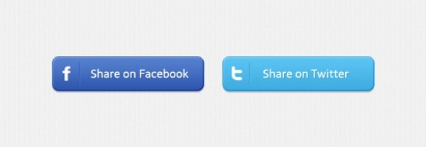 Facebook Twitter Social Share Buttons Set PSD web unique ui elements ui twitter stylish social share buttons social share set quality psd original new modern interface hi-res HD fresh free download free facebook elements download detailed design creative clean buttons   