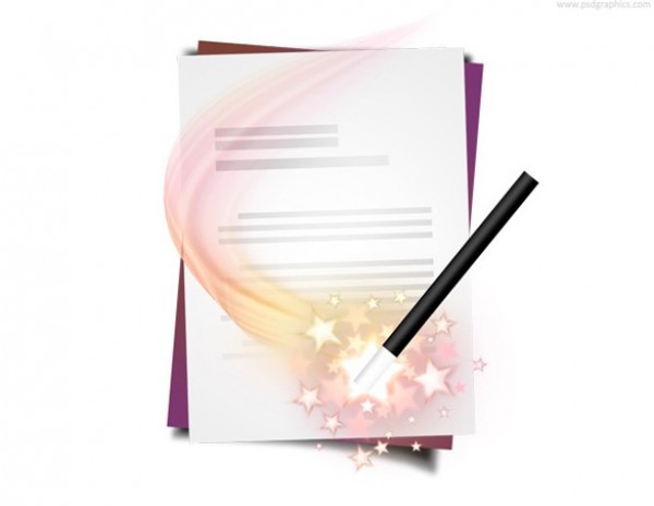 Starry Document Wizard Icon PSD wizard icon web unique ui elements ui stylish stars quality psd paper original new modern magic wand magic interface icon hi-res HD fresh free download free elements download document wizard icon document detailed design creative clean   