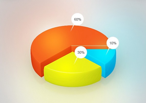 Clean Clear Web UI Pie Chart PSD web unique ui elements ui stylish statistics simple quality psd pie chart percentage percent original new modern interface hi-res HD graph fresh free download free elements download detailed design creative colorful clean analytic analysis 3d   