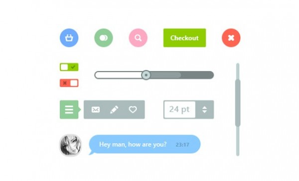 Sweet Flat Web UI Elements & Icons Kit PSD web unique ui set ui kit ui elements set ui elements ui tooltip toolbar stylish slider set round icons quality psd progress bar pixel counter original new modern kit interface hi-res HD fresh free download free flat elements download detailed design creative clean checkout button checkboxes chat bubble avatar   