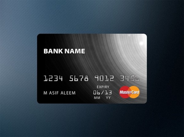 Glossy Reflective Credit Card Template PSD web unique ui elements ui template stylish quality psd original new modern mastercard interface hi-res HD glossy fresh free download free financial elements download detailed design credit card creative clean bank   