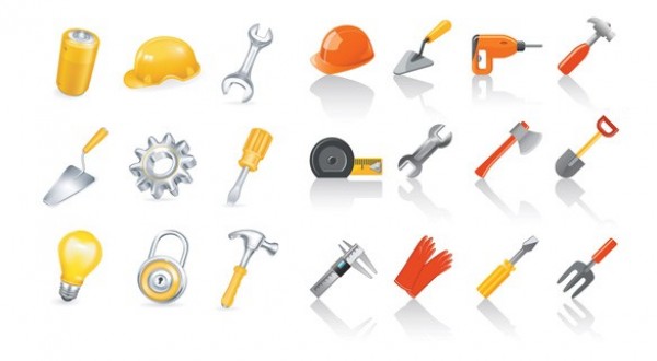 21 Brightly Colored Vector Tool Icons Set wrench web vector tools set vector tools vector unique ui elements trowel tools stylish set screwdriver quality original new interface illustrator icons icon high quality hi-res HD hard hats hammers graphic gloves fresh free download free eps elements drill download detailed design creative carpenter battery axe   