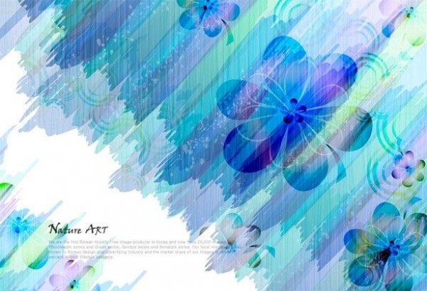 Romantic Blue Floral Vector Background web vector unique stylish romantic quality painted paint strokes original illustrator high quality graphic fresh free download free flower floral download design creative blue background   