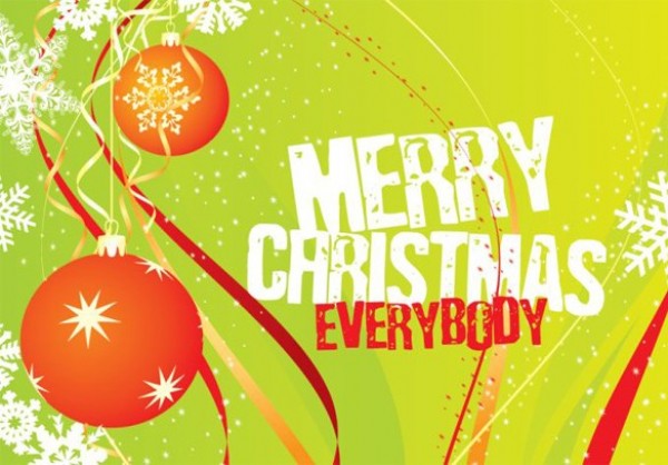 Merry Christmas Everybody Vector Card web vector unique ui elements stylish quality original new merry christmas card interface illustrator high quality hi-res HD graphic fresh free download free festive eps elements download detailed design decorated creative christmas card card background   