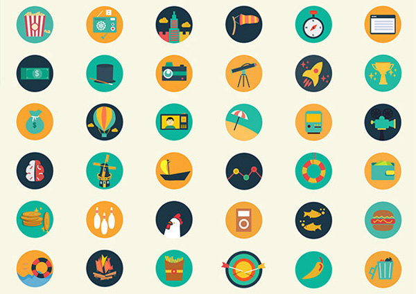 110 Meroo Flat Colorful Circle Icons Pack windmill ui elements ui set round popcorn pack meroo icons set icons free download free flat fire ecommerce darts colorful city circle chicken   