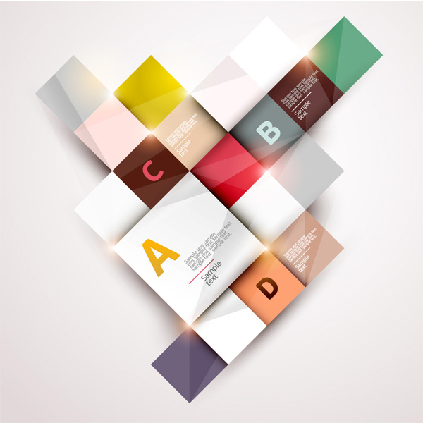 Layered Paper Squares Labels Concept web vector unique ui elements text stylish steps squares quality paper original new lights layered labels interface illustrator high quality hi-res HD graphic glow fresh free download free eps elements download detailed design creative concept collage background alphabet   