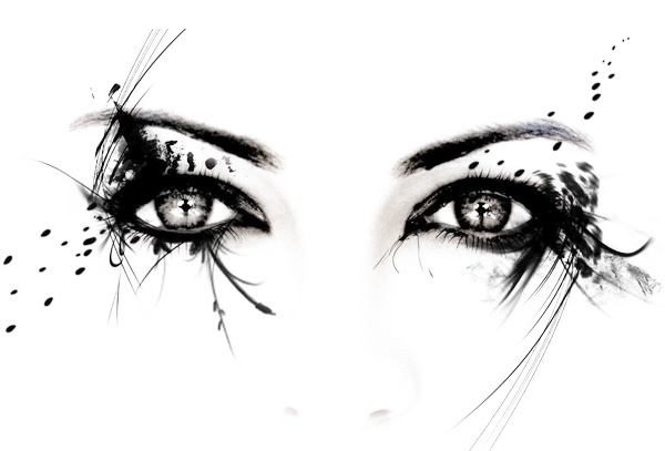 Exotic Woman's Eyes Abstract Graphic woman's woman ui elements makeup free download free face eyes download abstract   