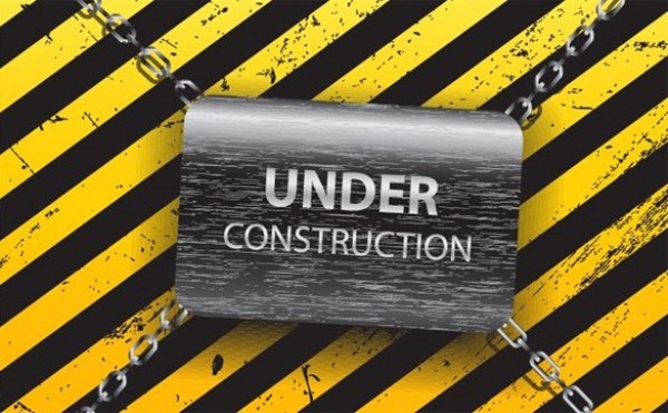 Under Construction Page Template yellow web vector unique under construction page template stylish stripes quality original new metal sign illustrator high quality graphic fresh free download free download design creative construction chains black background   