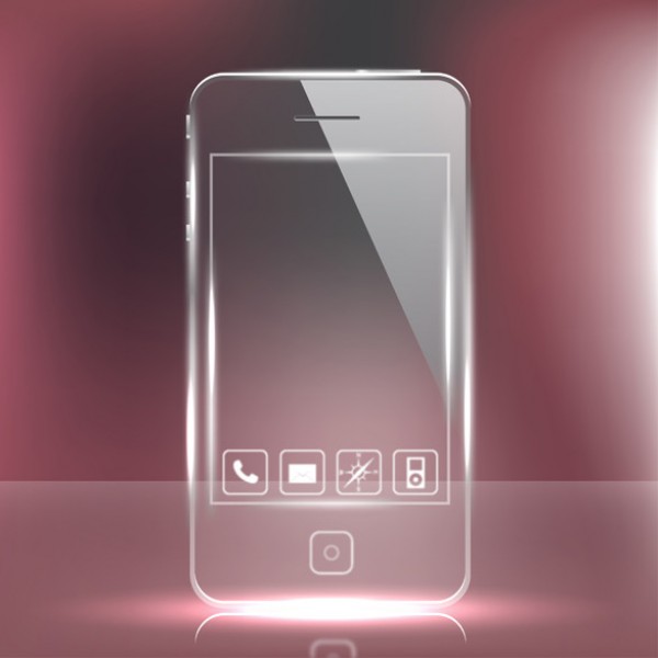 Futuristic iPhone touch screen phone modern mobile iphone futuristic   