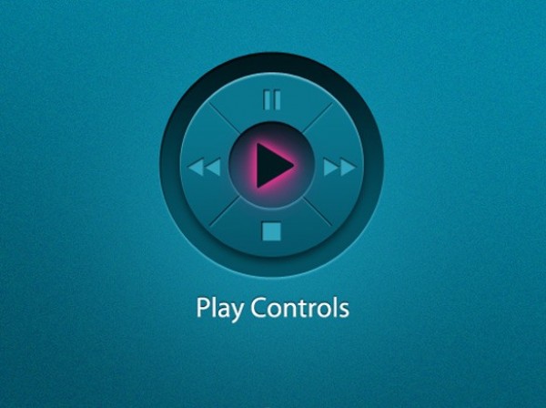 Blue Play Control Pad Shuffle Interface PSD web unique ui elements ui stylish shuffle quality psd Play original new modern iPod interface hi-res HD fresh free download free elements download detailed design creative controls control pad clean   