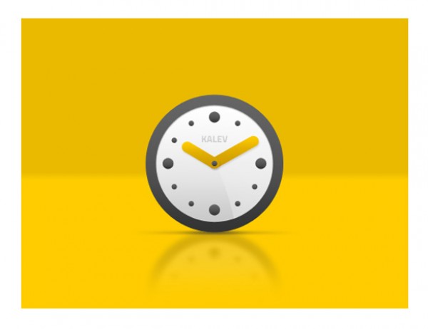 Cute Little Black & Yellow Clock Icon yellow watch vectors vector graphic vector unique tiny quality photoshop pack original new modern little clock little illustrator illustration icon high quality fresh free vectors free download free download creative clock black ai   