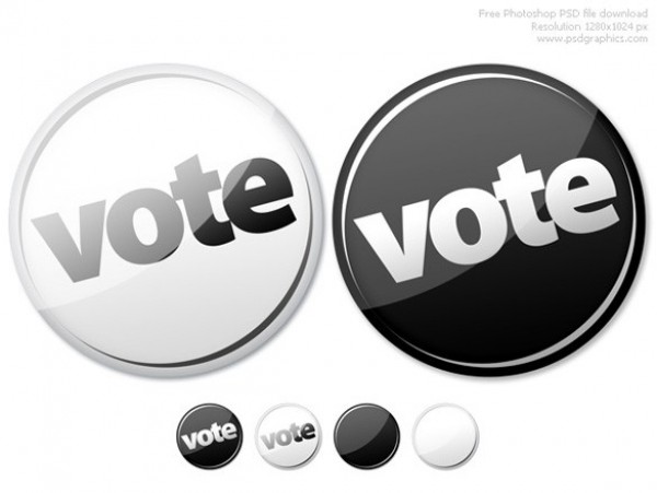 Glossy Round Vote UI Buttons PSD white web vote buttons unique ui elements ui stylish simple round buttons quality original new modern interface hi-res HD glossy fresh free download free elements download detailed design creative clean buttons black   
