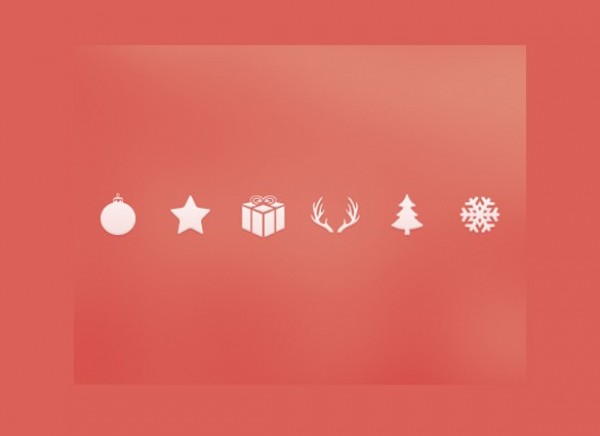 6 Subtle Christmas Icon Elements Set PSD xmas web unique ui elements ui subtle stylish simple set red quality psd original new modern interface icons hi-res HD fresh free download free elements download detailed design creative clean christmas icons christmas   