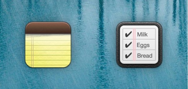 2 Mountain Lion OS X Flurry Note Icons Set web unique ui elements ui stylish set reminders quality phoney original notes note pad new mountain lion os x modern iphone interface icns hi-res HD fresh free download free elements download detailed design creative clean checklist   