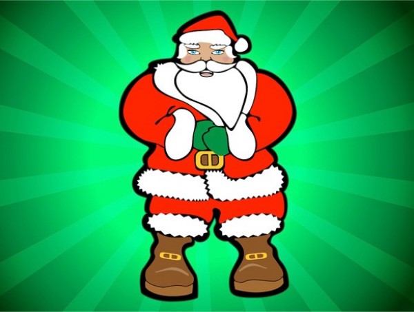 Santa Claus Portrait Vector Background web vector unique ui elements stylish santa claus santa rays radial quality pdf original new interface illustrator high quality hi-res HD green graphic fresh free download free elements download detailed design creative background ai   