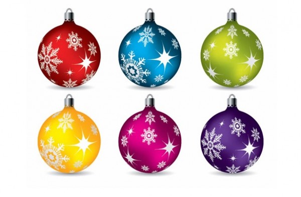 6 Colorful Christmas Ball Ornaments Vector Pack vector scalable red psd photoshop ornament orange illustrator green purple free vectors free downloads Eve eps element drawing design decorative decoration December dark christmas cdr blue ball art ai abstract   