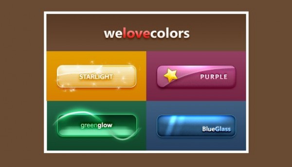 Love Colors Special Effects UI Buttons PSD web unique ui elements ui stylish special effect simple quality original new modern interface hi-res HD glowing button glow fresh free download free elements download detailed design creative colors colorful buttons clean abstract button   