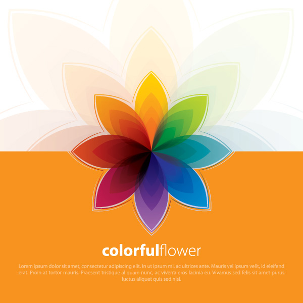 Colorful Star Flower Banner Background vector star rainbow free download free flower colorful banner background   