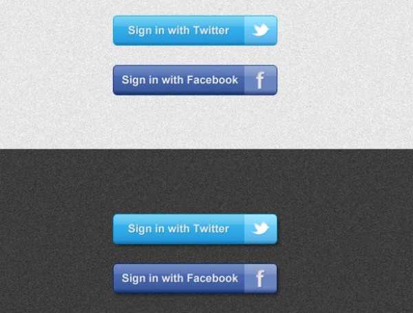 2 Premium Facebook & Twitter Login Buttons Set web unique ui elements ui twitter stylish set quality psd original new modern login with twitter login with facebook login interface hi-res HD fresh free download free facebook elements download detailed design creative clean buttons blue   