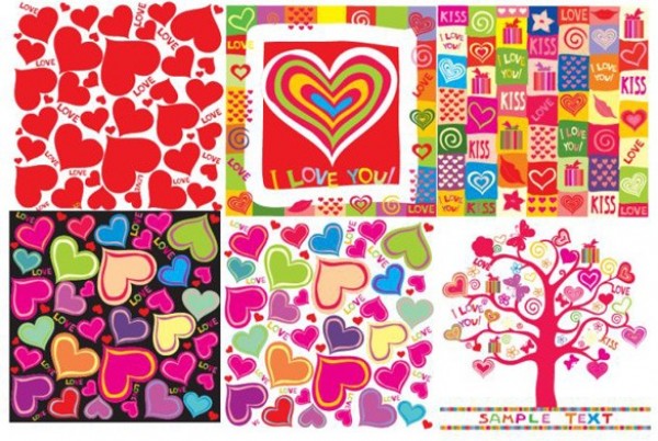 All About Hearts Abstract Vector Backgrounds web vector valentines unique stylish red quilt quality pattern patchwork original love illustrator high quality hearts heart tree graphic fresh free download free download design creative background   