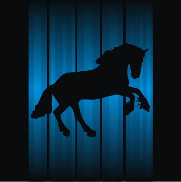 Rearing Horse Silhouette Vector Graphic web vector unique ui elements stylish striped silhouette rearing horse silhouette quality original new interface illustrator horse silhouette horse high quality hi-res HD graphic fresh free download free elements download detailed design creative blue vertical lines background blue background   