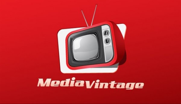 Red Vintage TV Media Vector Graphic web vintage tv vintage television vintage vector unique ui elements tv television stylish retro tv retro television retro red tv red quality original new media interface illustrator icon high quality hi-res HD graphic fresh free download free elements download detailed design creative ai   